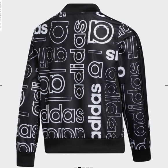 ADIDAS GIRLS SIZE L(14) PRINTED JACKET - Picture 2 of 6